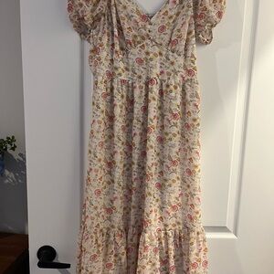Mimi Chica Floral V-Neck Dress